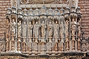 Abbey Santa Maria de Montserrat, Catalonia, Spain.