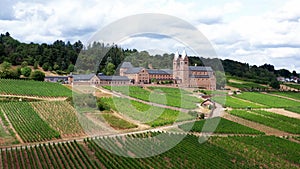 the Abbey of St. Hildegard in the famous german rheingau countryside