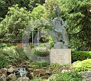 Abbot Oliba statue in Montserrat