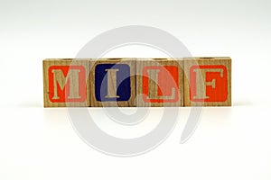 MILF - text background