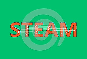 Abbreviations STEAM. linked by electrical circuits photo