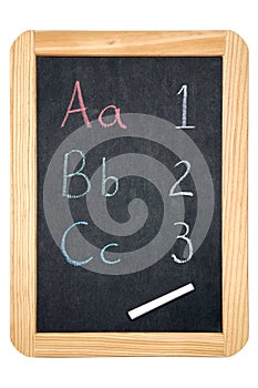 ABC/123 blackboard