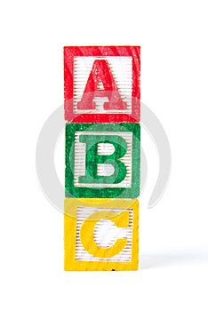 ABC - Alphabet Baby Blocks on white