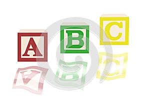 ABC alphabet blocks and images