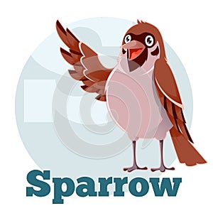 ABC Cartoon Sparrow