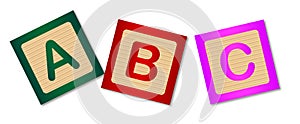 ABC Childs Wooden Blocks