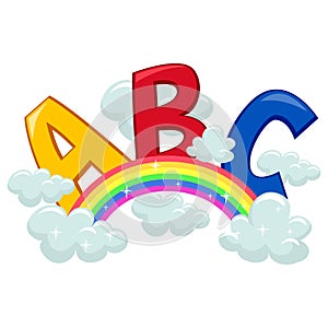 ABC on Clouds and Rainbow photo