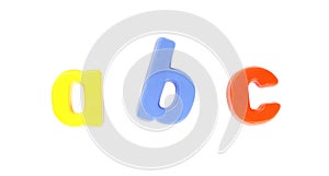 ABC, Colorful Set of Letters