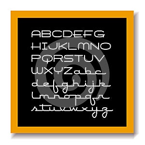 ABC education black board