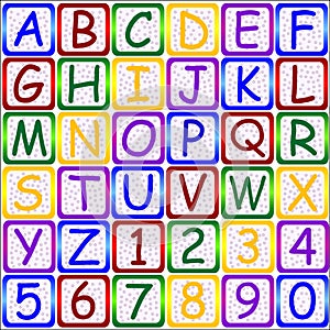 ABC letters-123 numbers