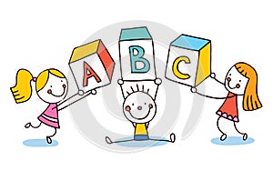 ABC letters kids education photo