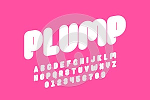 Plump font photo