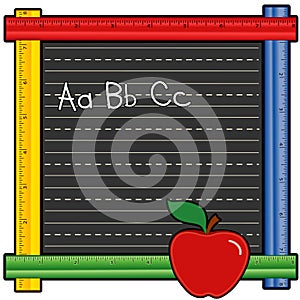 ABC Ruler Blackboard