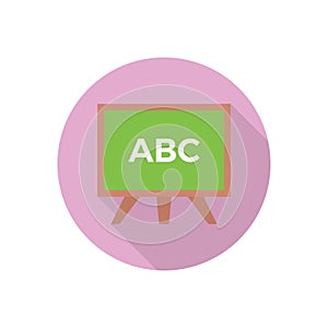 ABC vector flat color icon