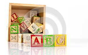 ABC wooden blocks