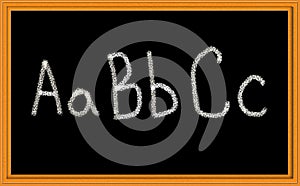 ABC Written on Chalkboard