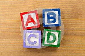 ABCD toy block