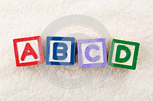 ABCD toy block photo