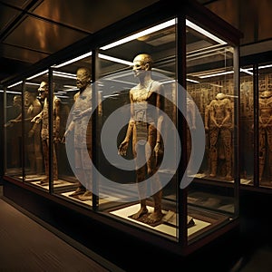 The abcient mummies in Museum