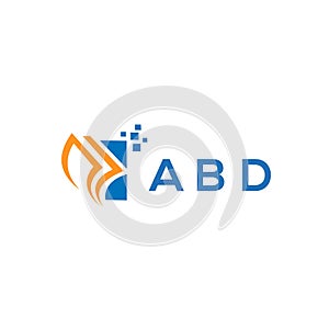 ABD credit repair accounting logo design on white background. ABD creative initials Growth graph letter logo concept. ABD business