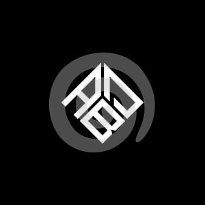 ABD letter logo design on black background. ABD creative initials letter logo concept. ABD letter design