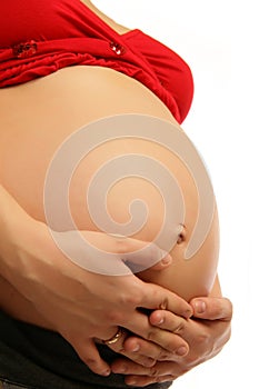 Abdomen of a pregnant woman