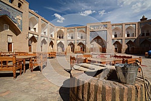 Abdullah Khan Madrassah courtyard. Itchan Kala. Khiva. Uzbekistan