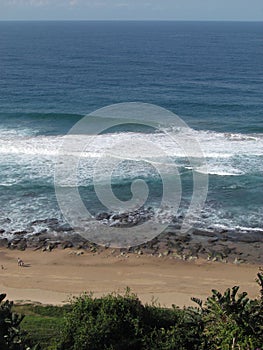 Abeautiful calm day at Brighton beach on the Bluff in Durban.