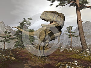 Abelisaurus dinosaur - 3D render