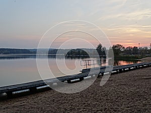 Abendstimmung am Brombachsee im FrÃÂ¤nkischen Seenland, Absberg photo