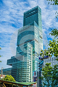 Abenobashi Terminal Building and blue sky