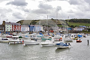 Aberaeron harbour,Ceredigion,West Wales photo