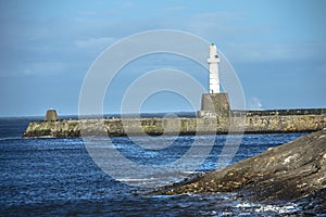 Aberdeen lighthouse. Scotland.