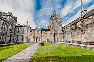 Aberdeen University King`s College building. This is the oldest