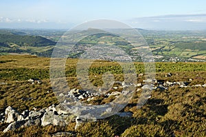 Abergavenny from Blorenge