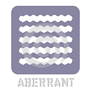 Aberrant conceptual graphic icon photo