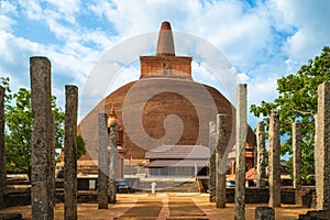 Abhayagiri Dagoba in Anuradhapura in Sri Lanka