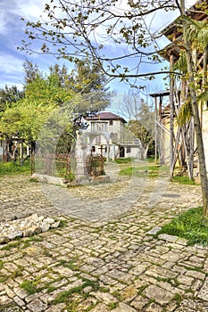 Abhazia. On the adjacent territory temple of Dormition of most H