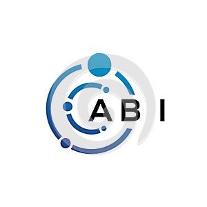ABI letter logo design on black background. ABI creative initials letter logo concept. ABI letter design