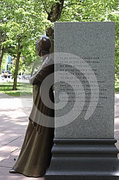 Abigail Adams' Statue at the Commonwealth Ave, Boston