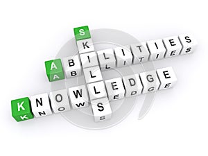 Abilities, skills and knowledge