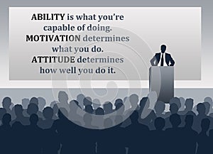 Ability motivation attitude photo