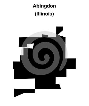 Abingdon outline map