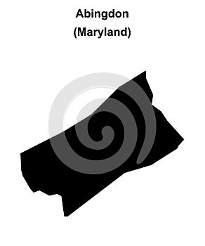 Abingdon outline map