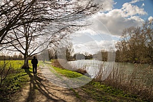 Abingdon, Oxofrdshire, River Thames walk.