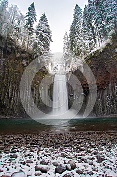 Abiqua Falls in Winter