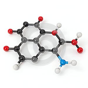 Abiraterone Molecule Isolated on White Background