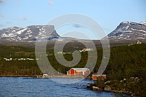 Abisko in Northern Sweden and Lapporten in the background