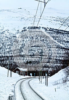 Abisko Turiststation station in Sweden