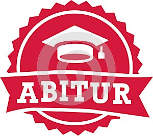 Abitur exam finish badge